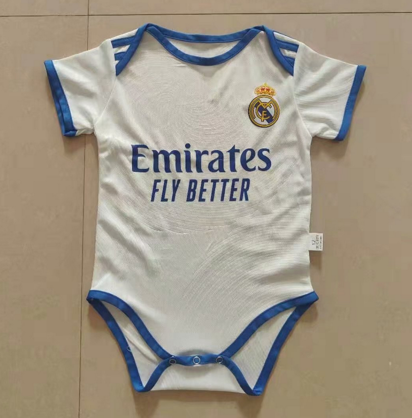 2021/22 Real Madrid Home Infant Soccer Jersey MiniKit